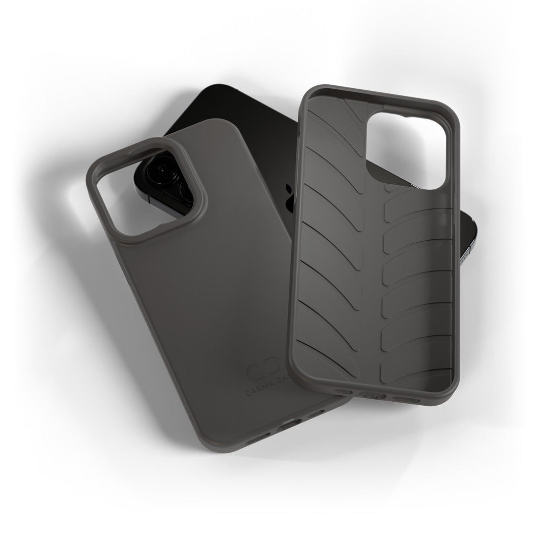 gray stone case showing off cooling channels